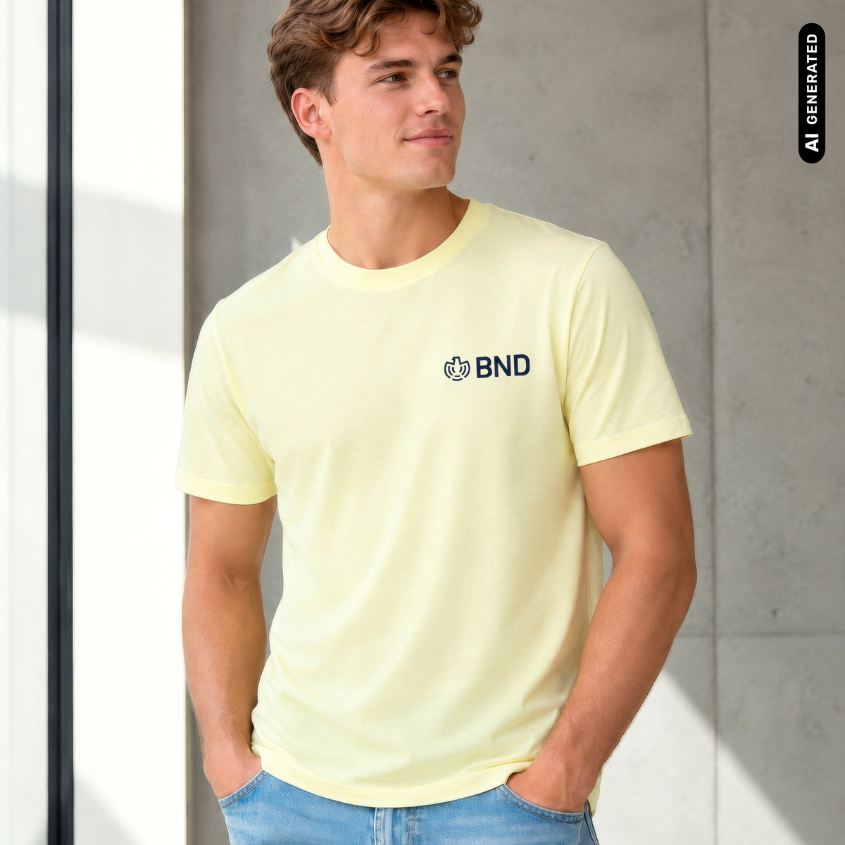 BND-Unisex-T-Shirt gelb