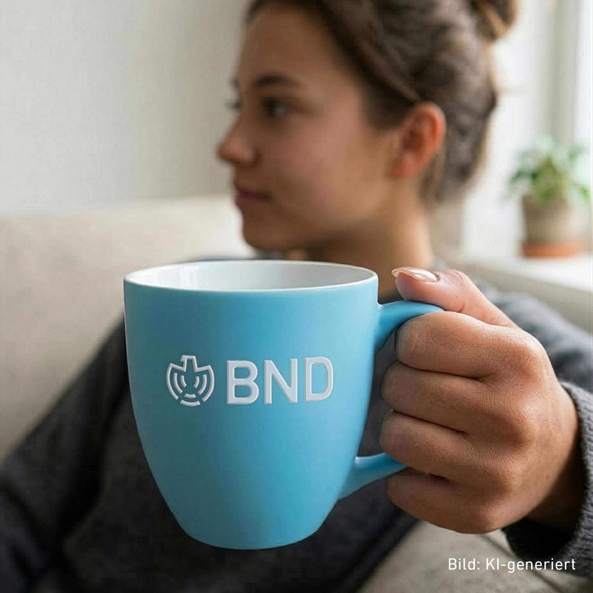 BND-Porzellantasse hellblau – BND Shop