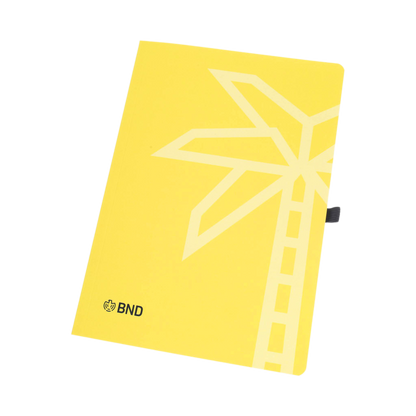 Gelbes BND-Notizbuch